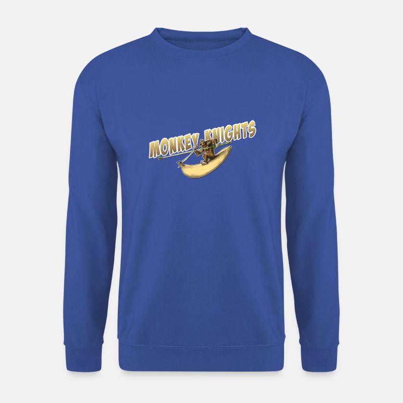 shirt Motiv Monkey Knights Affe Ritter neu - Unisex Pullover - Royalblau