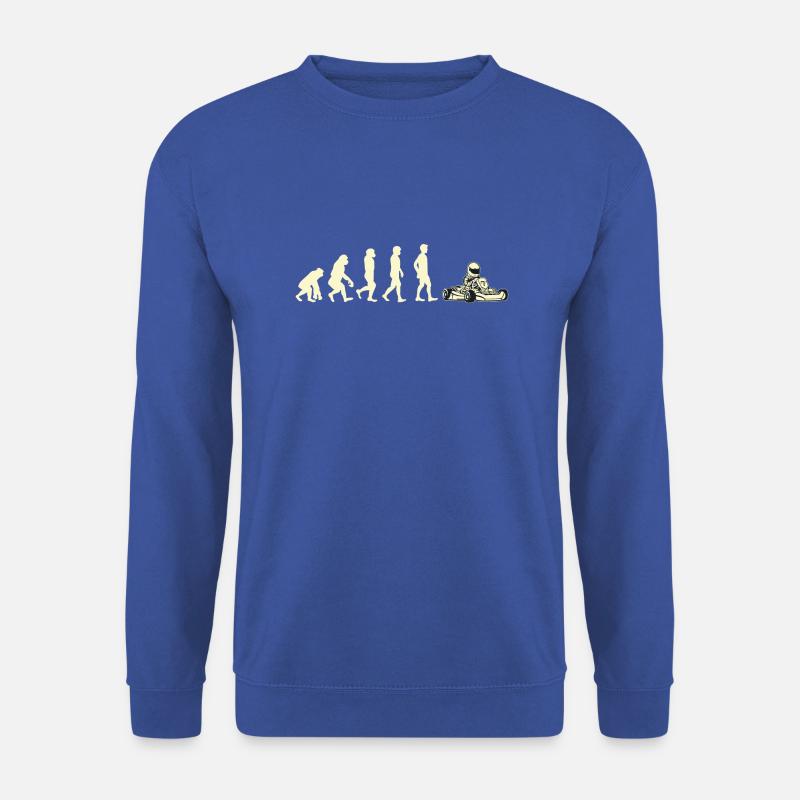 Geschenk Shirt kart evolution - Unisex Pullover - Royalblau