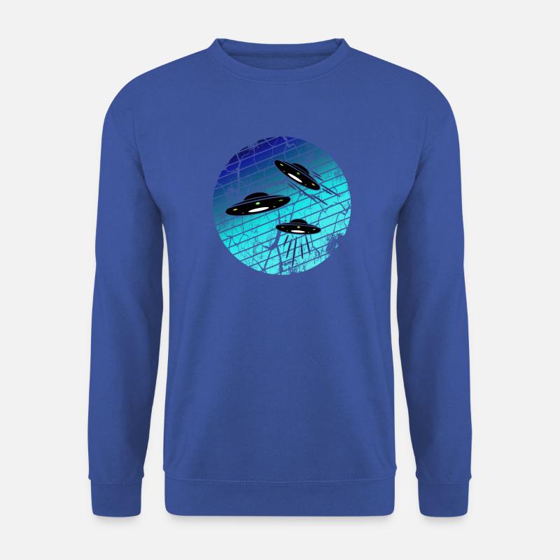 ufos blue black - Unisex Pullover - Royalblau