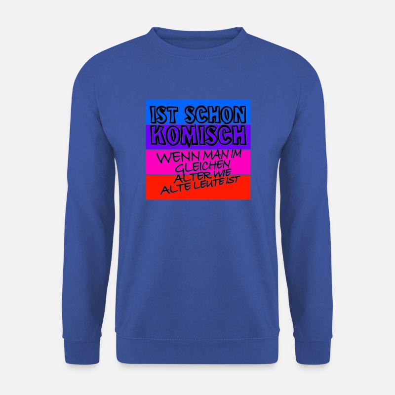 komisches alter schwarz - Unisex Pullover - Royalblau