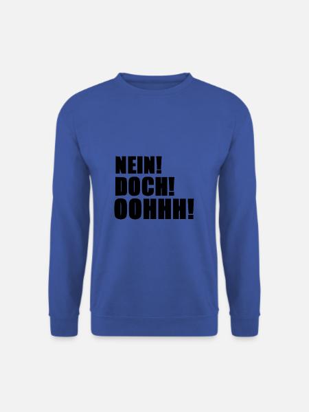 Nein Doch Oohhh [black] - Unisex Pullover - Royalblau