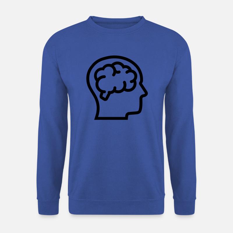 Thinking, brain, brain - Unisex Sweatshirt - royal blue