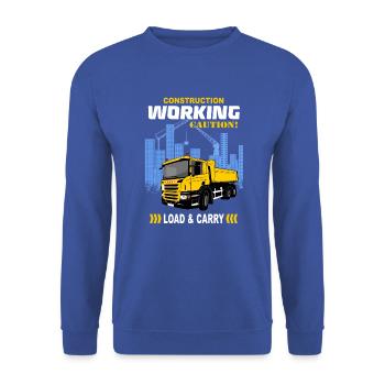Dump truck - truck - truck - truck - Unisex Sweatshirt - royal blue - Front - Alina (178cm) & Michal (187cm)