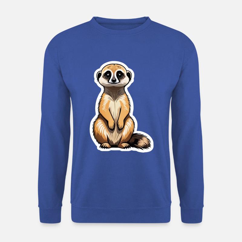 Erdmännchen Niedlich Illustration - Unisex Pullover - Royalblau