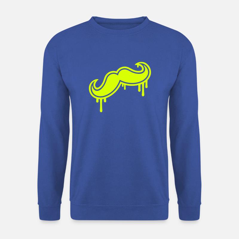 Moustache - Unisex Pullover - Royalblau