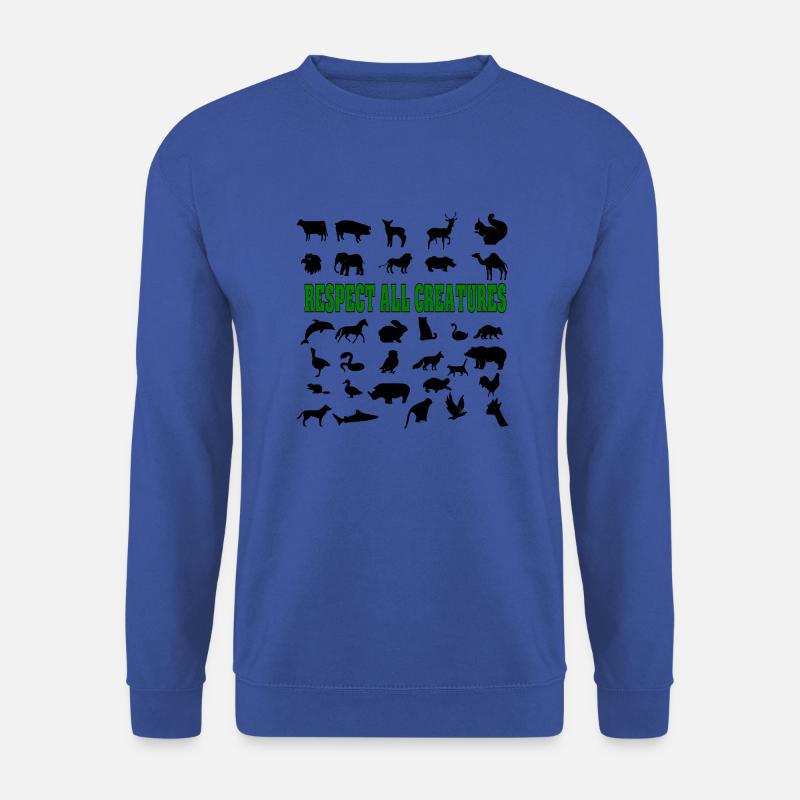 Respect all creatures - Unisex Pullover - Royalblau