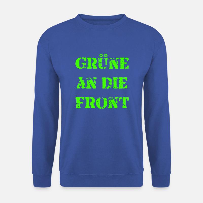 Grüne an die Front - Unisex Pullover - Royalblau