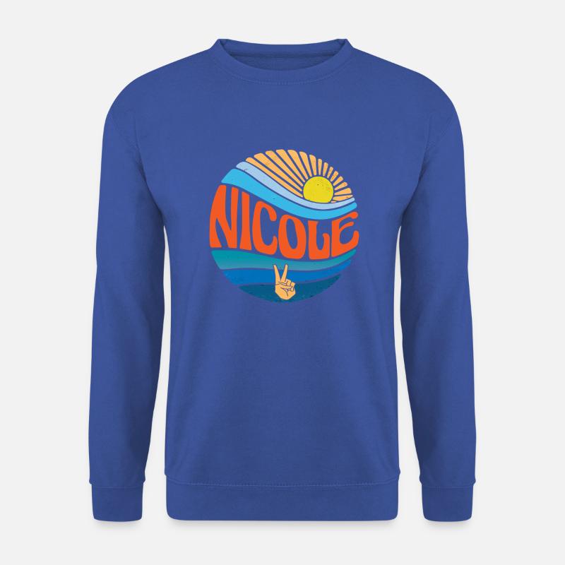 Nicole Hemd Vintage Sunset Nicole Groovy Tie Dye - Unisex Pullover - Royalblau