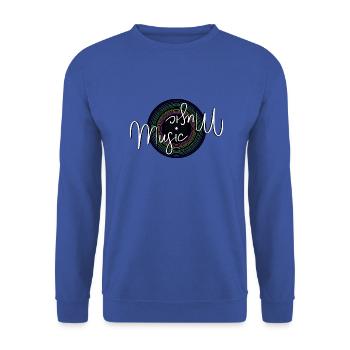 Music - Unisex Pullover - Royalblau - Vorne - Alina (178cm) & Michal (187cm)