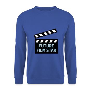 ★ Couleurs de conception modifiables ★ Future star de cinéma - Sweat-shirt Unisexe - bleu royal - Devant - Alina (178cm) & Michal (187cm)