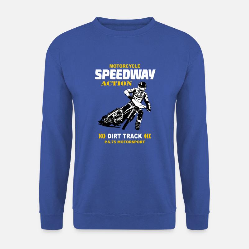 Speedway - Motorcycle Speedway - Unisex Pullover - Royalblau