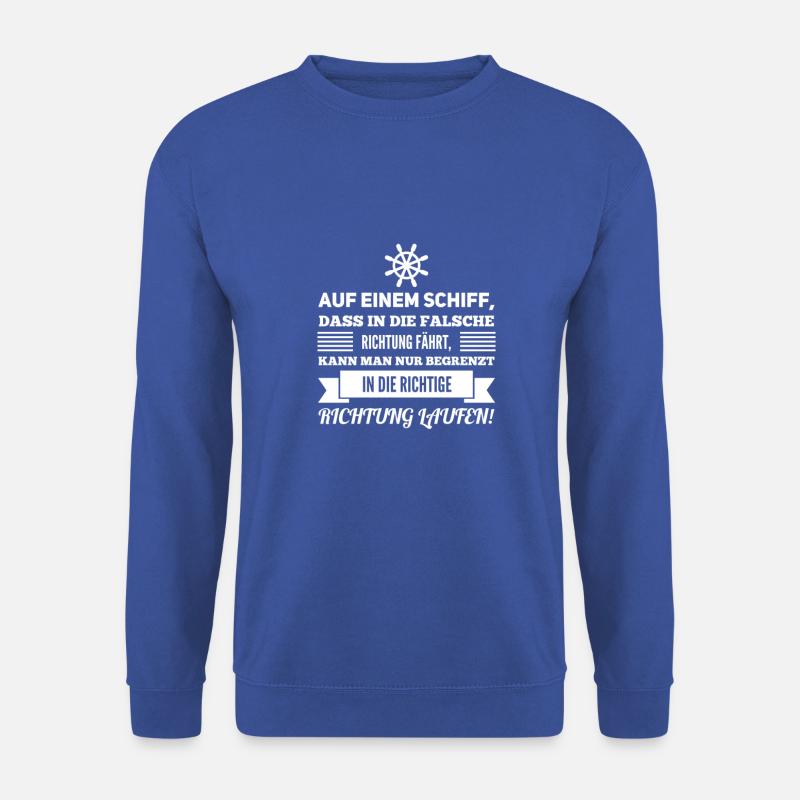 on the wrong track - Unisex Sweatshirt - royal blue