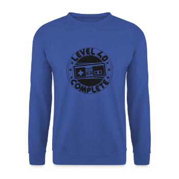 40 Anniversaire De Niveau 40 Complete - Sweat-shirt Unisexe - bleu royal - Devant - Alina (178cm) & Michal (187cm)