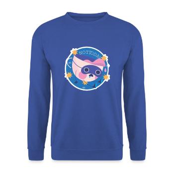 NOT TODAY - Sweat-shirt Unisexe - bleu royal - Devant - Alina (178cm) & Michal (187cm)