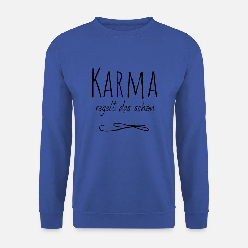 Karma regelt das schon - Unisex Pullover - Royalblau