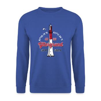 YTTERGRUND LIGHTHOUSE TEXTILES AND GIFTS. - Unisex Sweatshirt - royal blue - Front - Alina (178cm) & Michal (187cm)