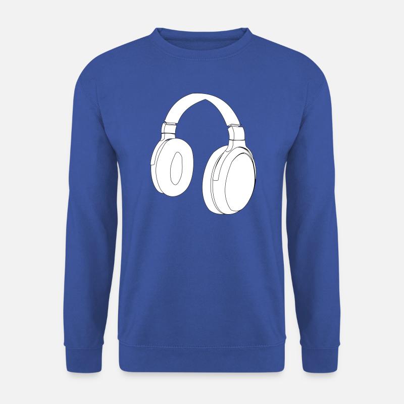 Headphone vector design - Unisex Sweatshirt - royal blue