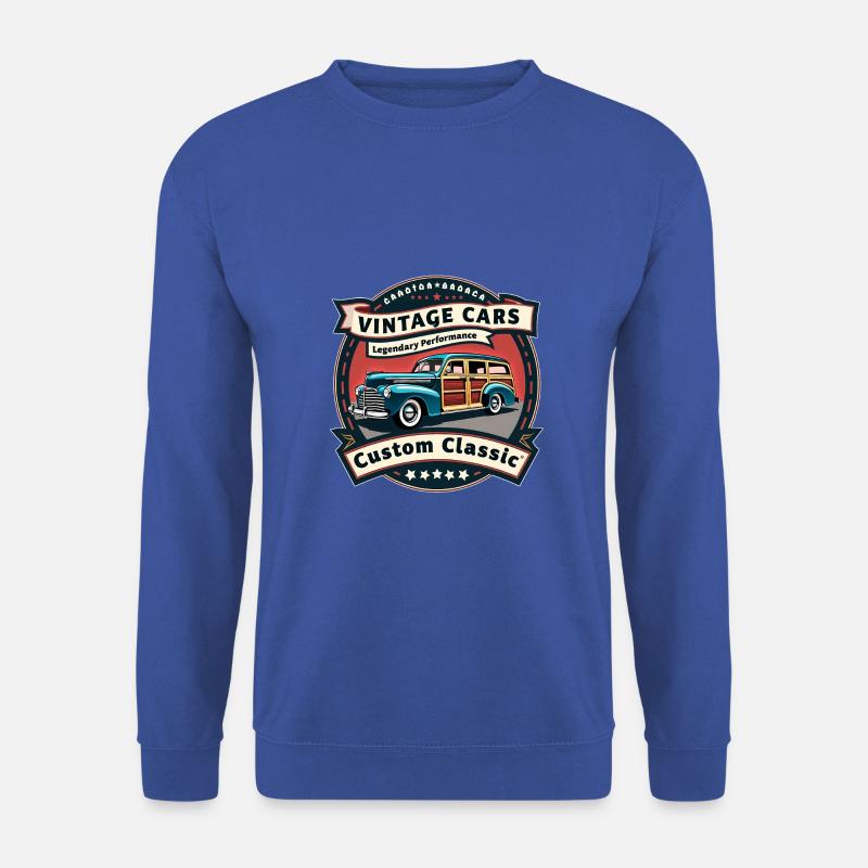 Vintage Cars - Legendäre Oldtimer - Unisex Pullover - Royalblau