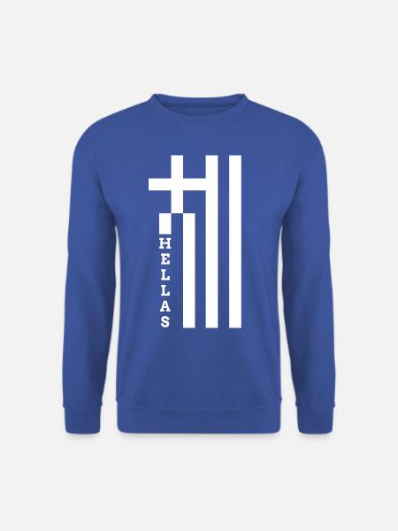Hellas Griechenland Flagge Ferien Fan Fussball - Unisex Pullover - Royalblau