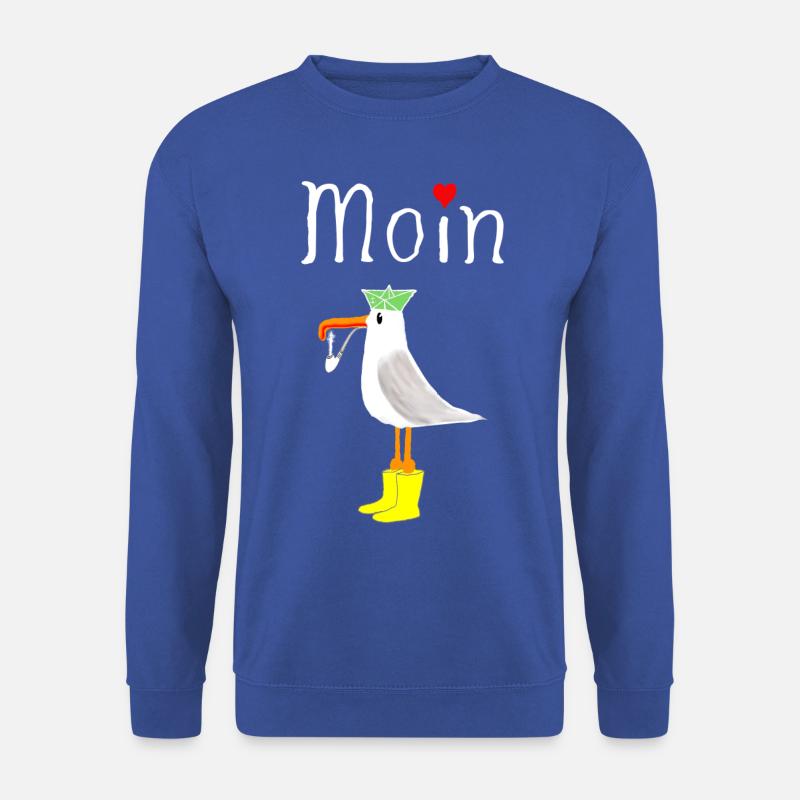Moin Möwe Seemann - Unisex Pullover - Royalblau
