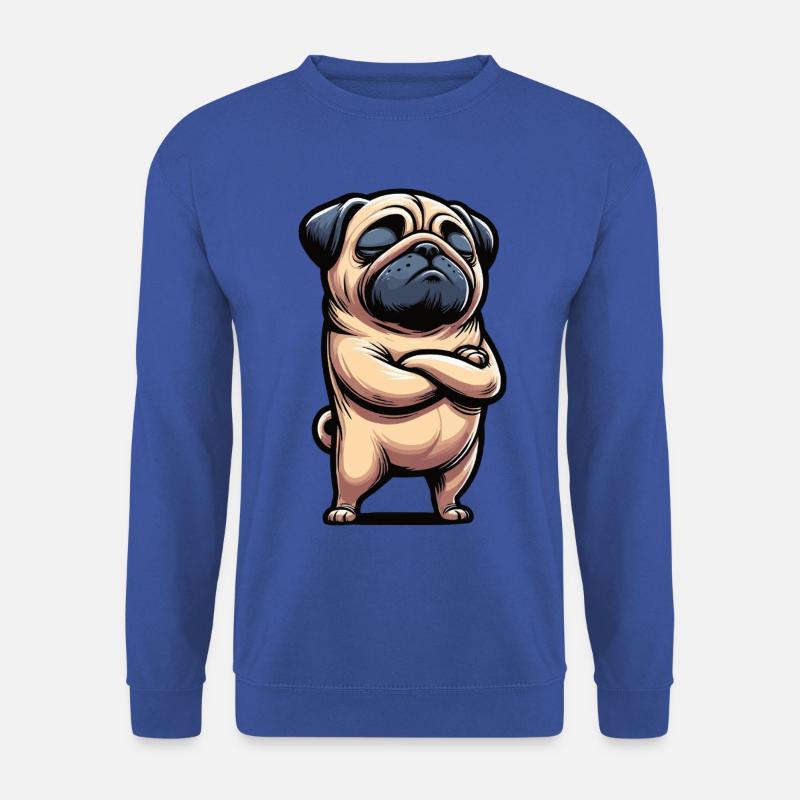 Mops Möpse Mopsbesitzer Mopsliebhaber Mopshalter - Unisex Pullover - Royalblau