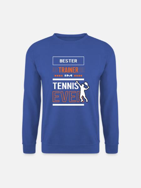 Bester Tennis Trainer Tennistrainer Training Coach - Unisex Pullover - Royalblau