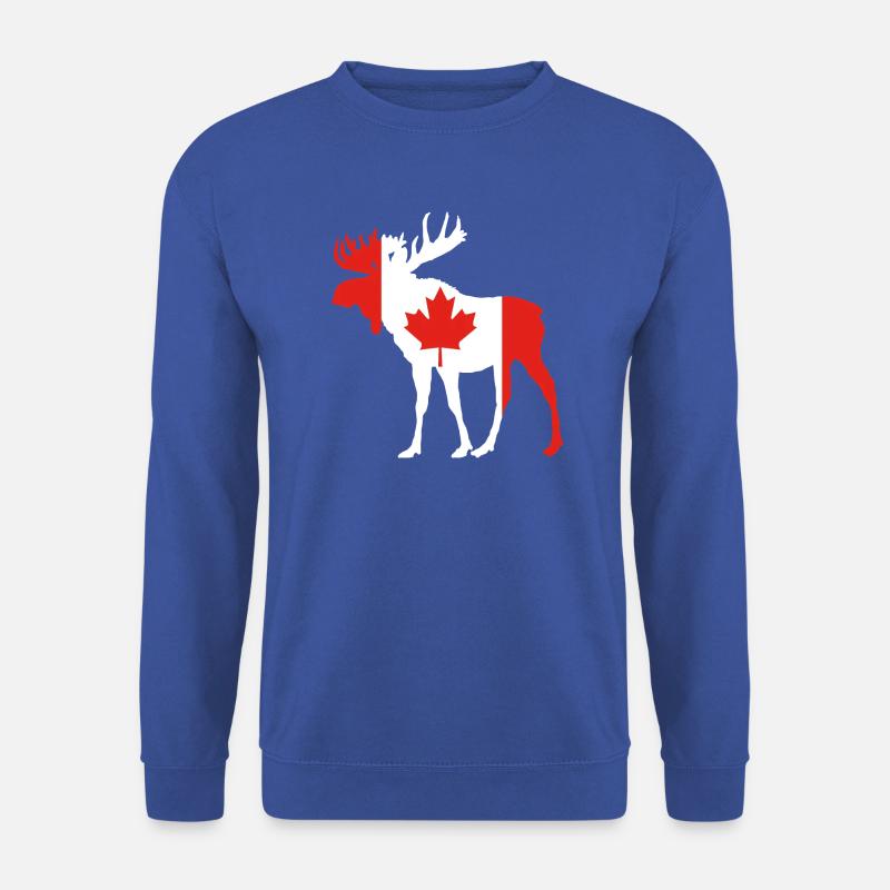 Elch Kanada - Unisex Pullover - Royalblau