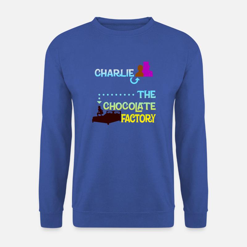 Charlie und die seltsame Schokoladenfabrik... - Unisex Pullover - Royalblau