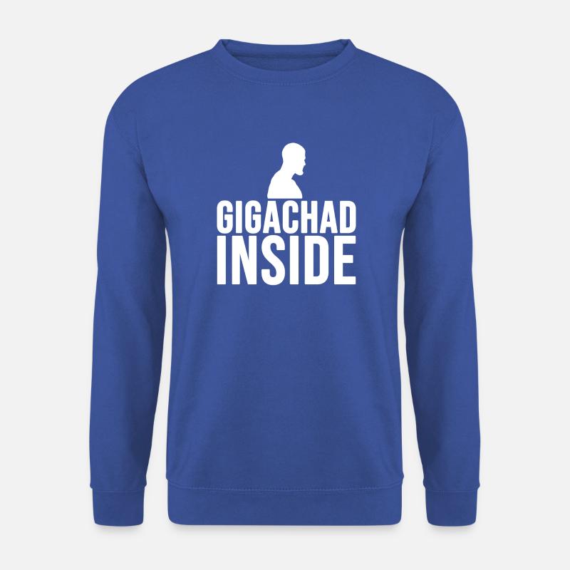 Gigachad innen (weiß) - Unisex Pullover - Royalblau