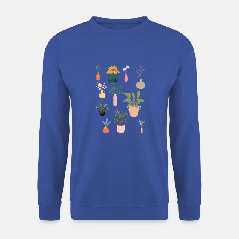 Blumen - Unisex Pullover - Royalblau