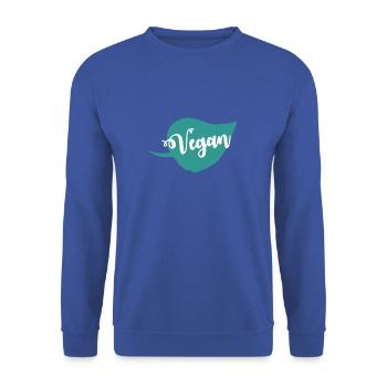 Végétalois végétariens protection des animaux Idée cadeau - Sweat-shirt Unisexe - bleu royal - Devant - Alina (178cm) & Michal (187cm)