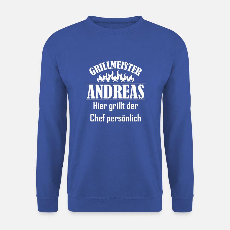 Grillmeister Andreas - Unisex Pullover - Royalblau
