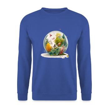The miniature drill - Unisex Sweatshirt - royal blue - Front - Alina (178cm) & Michal (187cm)