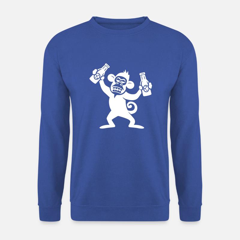 Affe Party Bier - Unisex Pullover - Royalblau