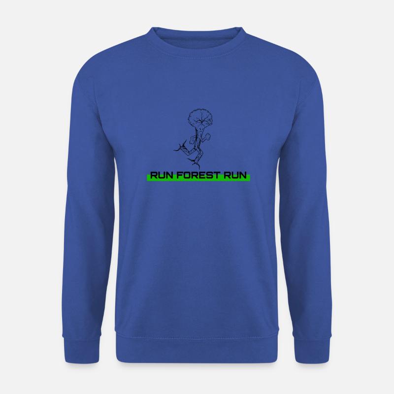Run Forest Run - Unisex Pullover - Royalblau