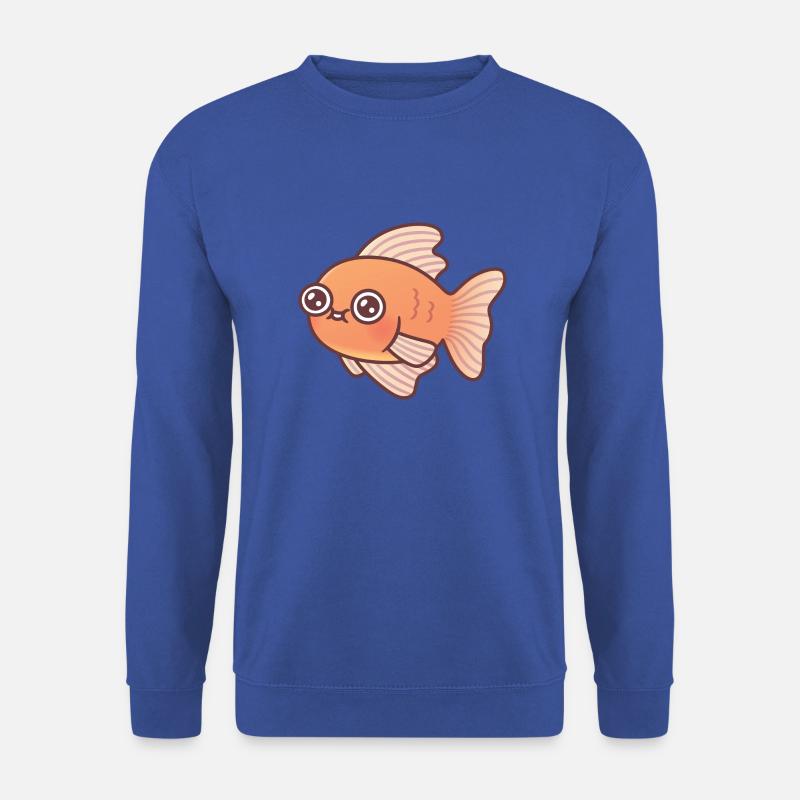 Niedliches Goldfisch-Gekritzel - Unisex Pullover - Royalblau