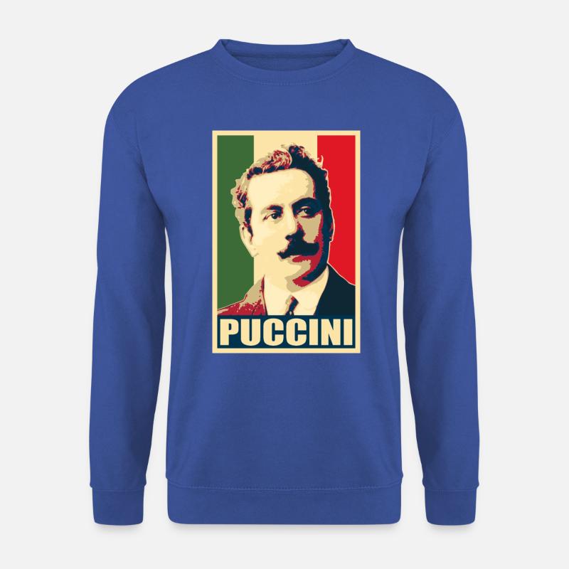 Giacomo Puccini - Unisex Pullover - Royalblau