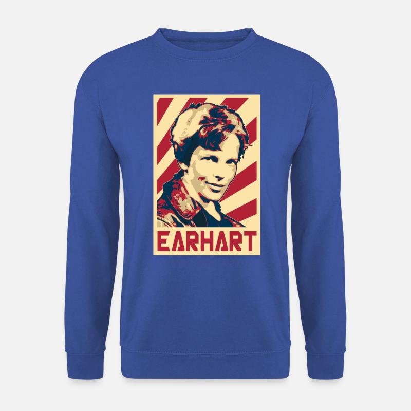 Amelia Earhart - Unisex Sweatshirt - royal blue