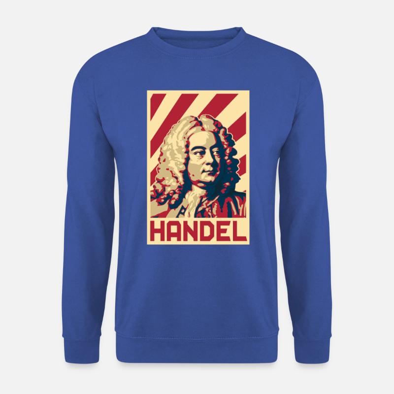 Georg Friedrich Händel - Unisex Pullover - Royalblau
