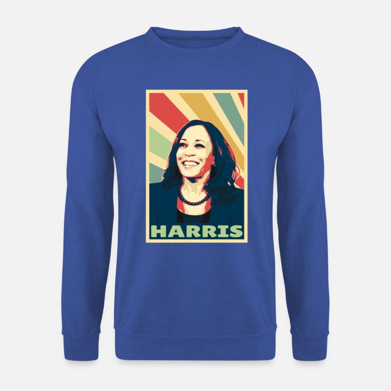 Kamala Harris Vintage Farben - Unisex Pullover - Royalblau