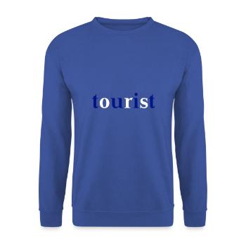 Greek Tourist Gift Idea Greece - Unisex Sweatshirt - royal blue - Front - Alina (178cm) & Michal (187cm)