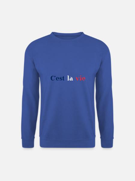 C'est la vie Frankreich minimalisch Geschenkidee - Unisex sweater - kongeblå