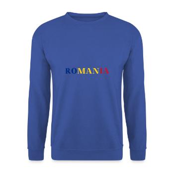 Roumanie Roumanie Idée cadeau Drapeau roumain - Sweat-shirt Unisexe - bleu royal - Devant - Alina (178cm) & Michal (187cm)