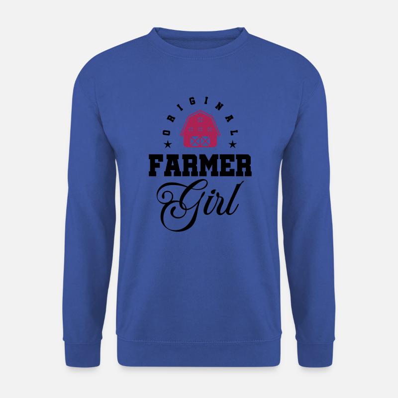 farmerin landwirtin farm bäuerin - Unisex Pullover - Royalblau