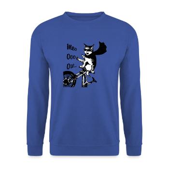 Meooooow .. - Unisex Sweatshirt - royal blue - Front - Alina (178cm) & Michal (187cm)