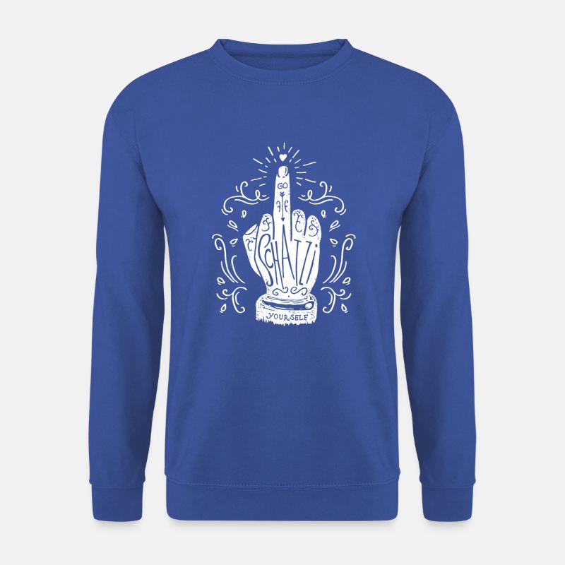 Go Schatzi yourself! (weiß) - Unisex Pullover - Royalblau