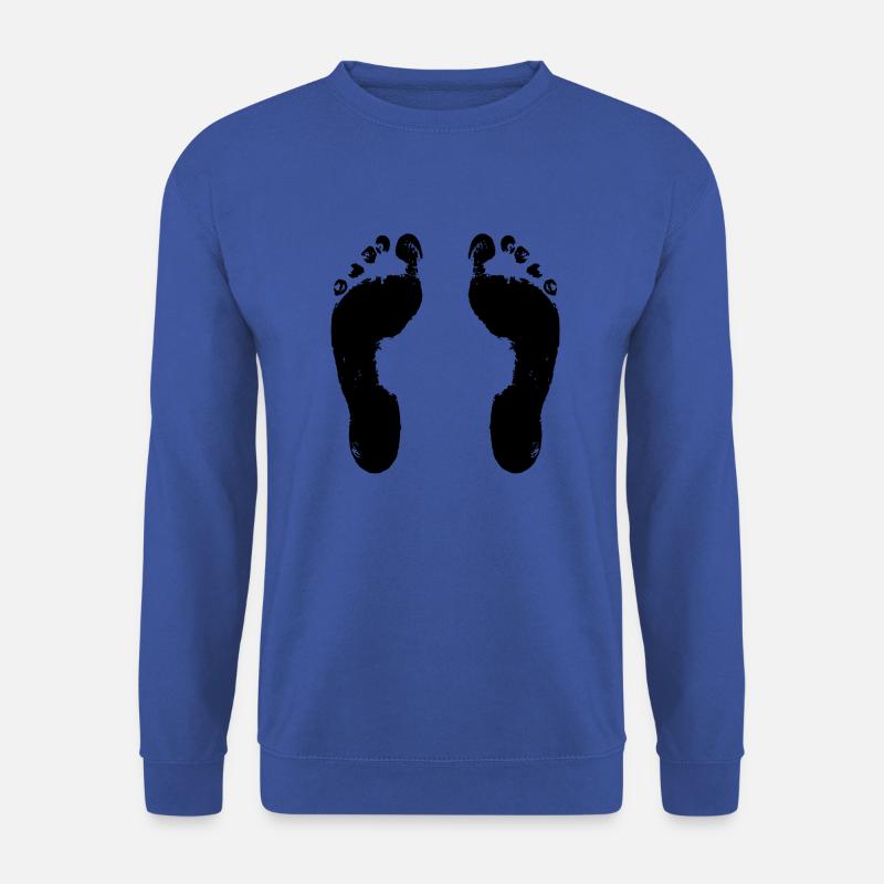 Fußabdruck - Unisex Pullover - Royalblau