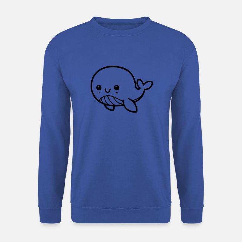 Sweet whale gift idea - Unisex Sweatshirt - royal blue