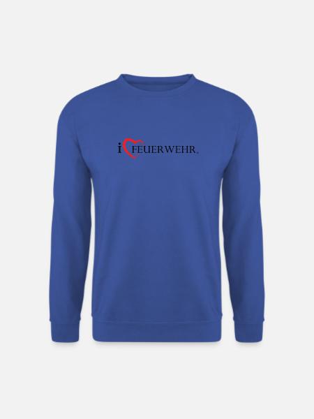 i love Feuerwehr - Unisex Pullover - Royalblau