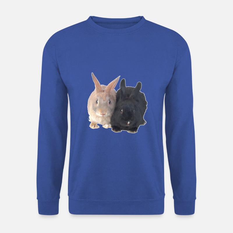 Schwarz Braun Kaninchen - Unisex Pullover - Royalblau